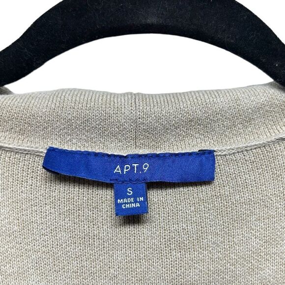 Apt. 9 Tan Brown Ombré Color Black Cardigan Sweater Fall Winter Jumper Neutral - Picture 3 of 4